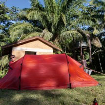 Our tent in the Maracaru camp of the National Park Amboro
